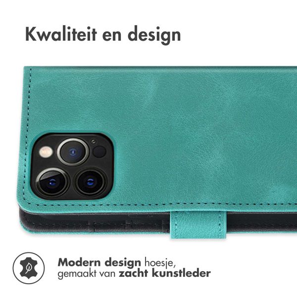 imoshion Bookcase met koord iPhone 12 (Pro) - Turquoise