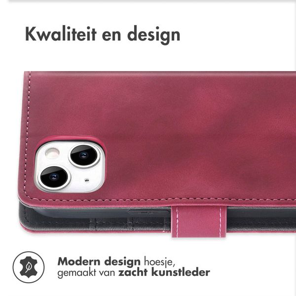 imoshion Bookcase met koord iPhone 14 - Rood