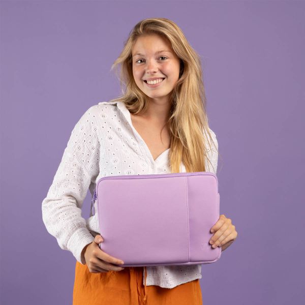 imoshion Laptop hoes 13 inch - Laptopsleeve met vak - Lavender Lilac