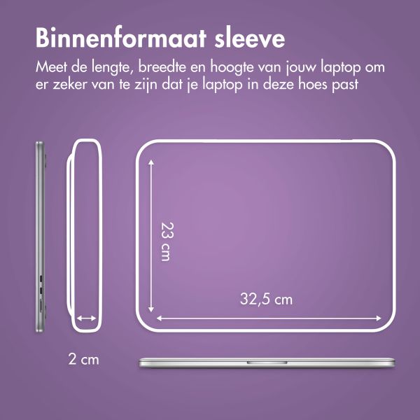 imoshion Laptop hoes 14 inch - Laptopsleeve met vak - Lavender Lilac