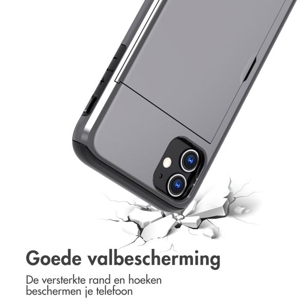 imoshion Backcover met pasjeshouder iPhone 11 - Grijs