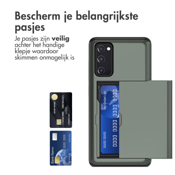 imoshion Backcover met pasjeshouder Samsung Galaxy S20 FE - Donkergroen
