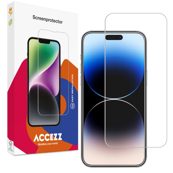 Accezz Gehard Glas Screenprotector iPhone 15 / 15 Pro