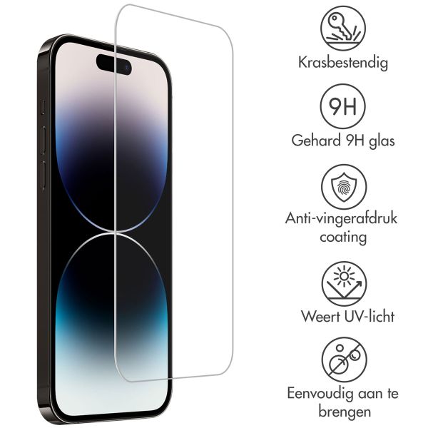 Accezz Gehard Glas Screenprotector iPhone 15 Plus / 15 Pro Max / 16 Plus