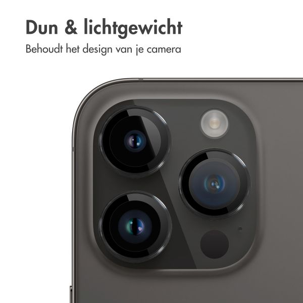 imoshion 2 Pack Camera lens protector iPhone 15 Pro / 15 Pro Max - Zwart