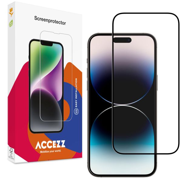 Accezz Gehard Glas Full Cover Screenprotector iPhone 15