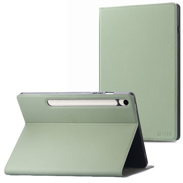 Accezz Classic Tablet Case Samsung Galaxy Tab S9 11.0 inch / S9 FE 10.9 inch - Groen