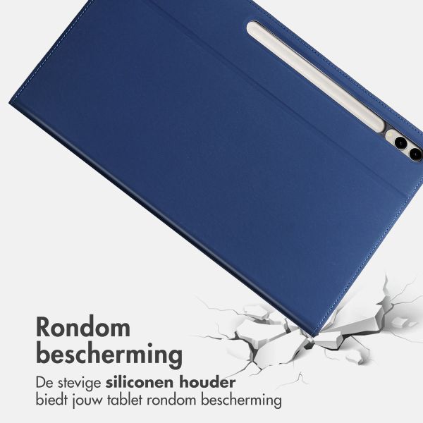 Accezz Classic Tablet Case Samsung Galaxy Tab S9 FE Plus / Tab S9 Plus  - Donkerblauw