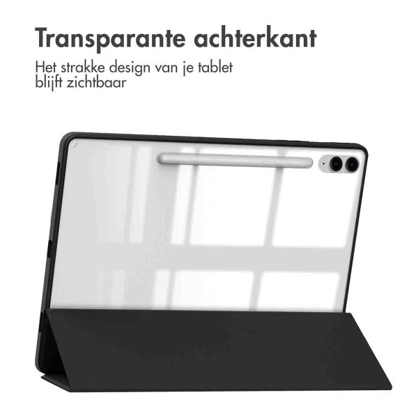 imoshion Trifold Hardcase Bookcase voor de Samsung Tab S9 FE Plus / Tab S9 Plus 12.4 inch - Zwart