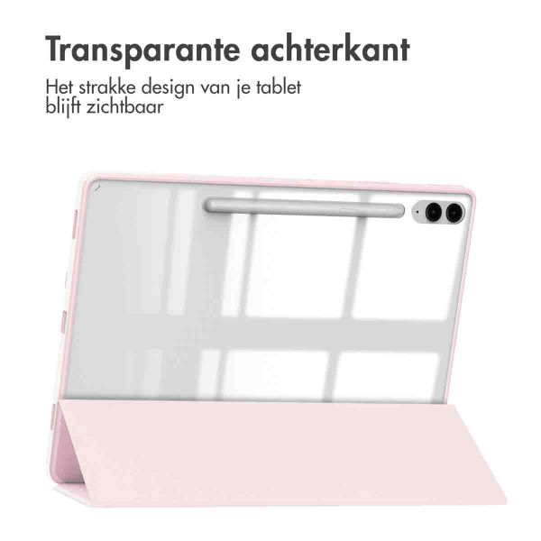 imoshion Trifold Hardcase Bookcase voor de Samsung Tab S9 FE Plus / Tab S9 Plus 12.4 inch - Roze