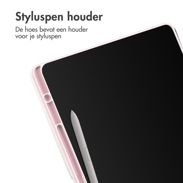 imoshion Trifold Hardcase Bookcase voor de Samsung Tab S9 FE Plus / Tab S9 Plus 12.4 inch - Roze