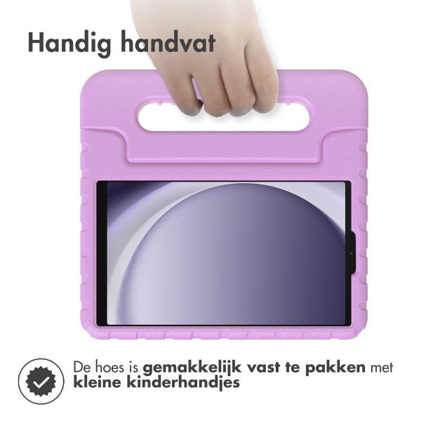 imoshion Kidsproof Backcover met handvat Samsung Galaxy Tab A9 8.7 inch - Lila