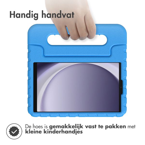 imoshion Kidsproof Backcover met handvat Samsung Galaxy Tab A9 8.7 inch - Blauw