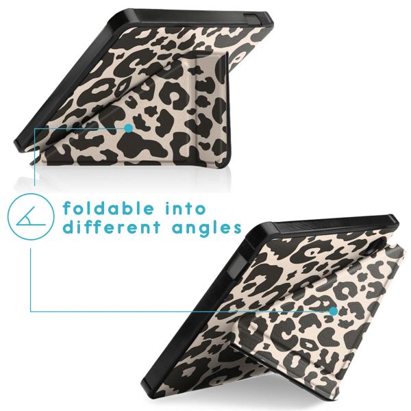 imoshion Design Vouwbare Bookcase Kobo Libra 2 / Tolino Vision 6 - Leopard