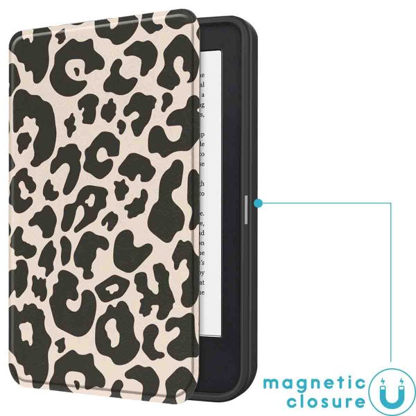 imoshion Design Slim Soft Case Sleepcover Kobo Clara 2E / Tolino Shine 4 - Leopard