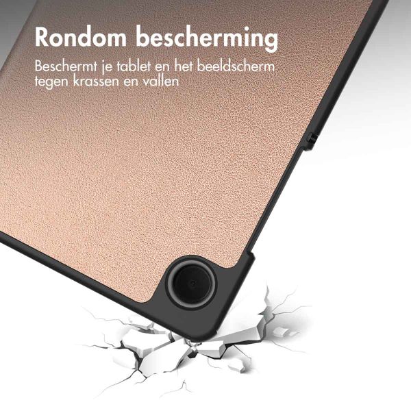 imoshion Trifold Bookcase Samsung Galaxy Tab A9 8.7 inch - Rosé Goud