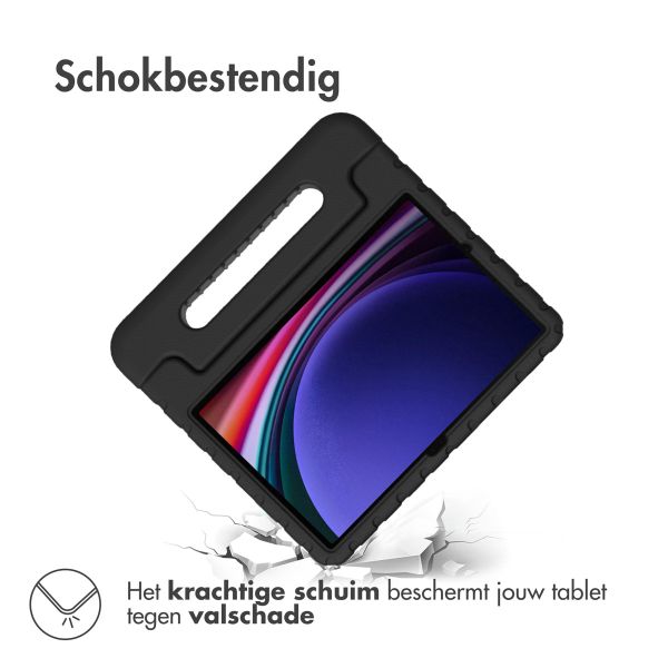 imoshion Kidsproof Backcover met handvat Samsung Galaxy Tab S9 11.0 inch / Tab S9 FE 10.9 inch - Zwart