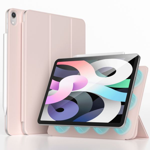 imoshion Magnetic Bookcase iPad Air 11 inch (2024) M2 / Air 5 (2022) / Air 4 (2020) - Roze