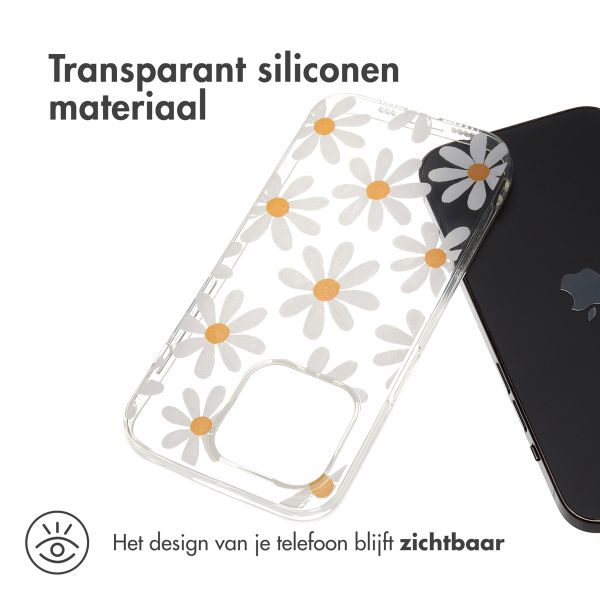 iMoshion Design hoesje iPhone 15 Pro - Daisy flower