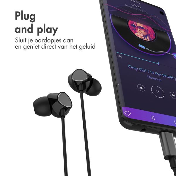 imoshion In-ear oordopjes - Bedrade oordopjes - Met USB-C aansluiting - Zwart