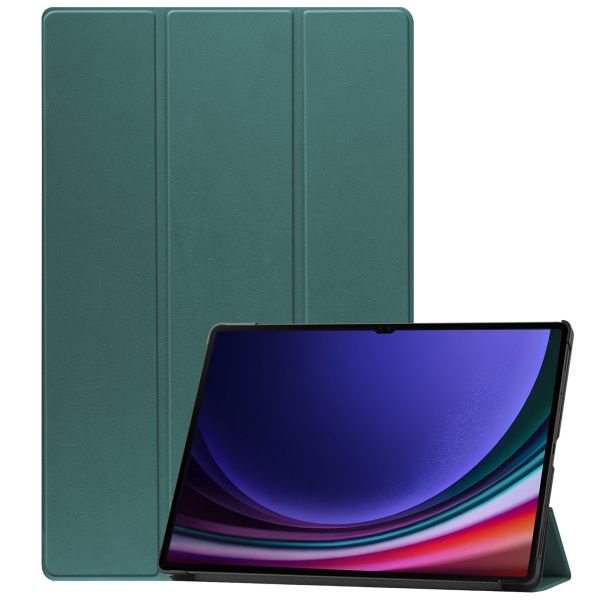 imoshion Trifold Bookcase Samsung Galaxy Tab S9 Ultra 14.6 inch - Donkergroen