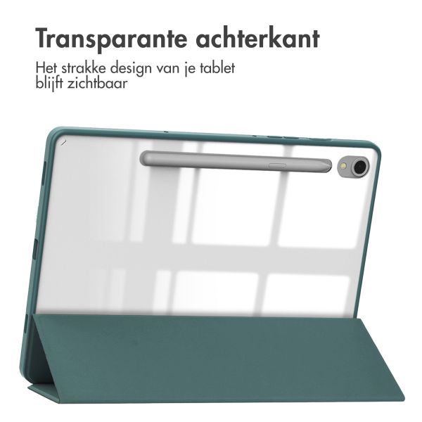 imoshion Trifold Hardcase Bookcase Samsung Galaxy Tab S9 11.0 inch - Groen