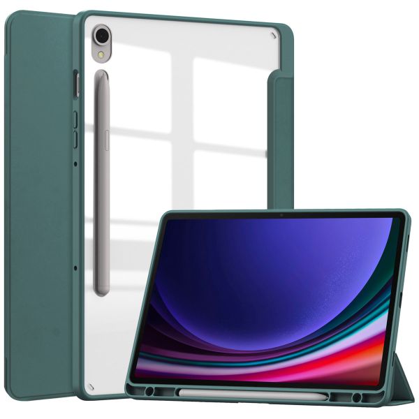 imoshion Trifold Hardcase Bookcase Samsung Galaxy Tab S9 11.0 inch - Groen