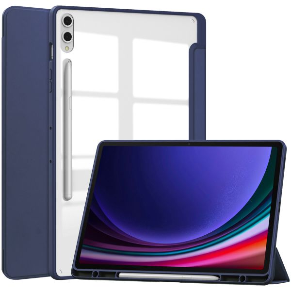 imoshion Trifold Hardcase Bookcase Samsung Galaxy Tab S9 Plus 12.4 inch - Donkerblauw