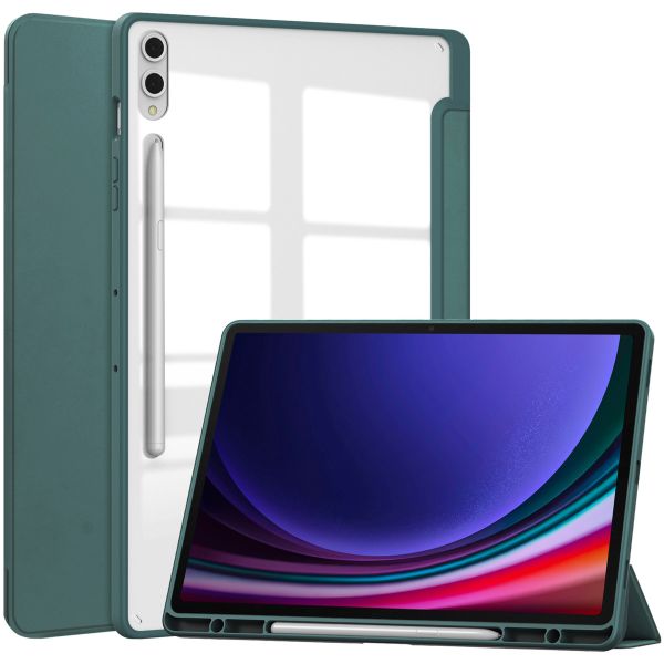 imoshion Trifold Hardcase Bookcase Samsung Galaxy Tab S9 Plus 12.4 inch - Groen