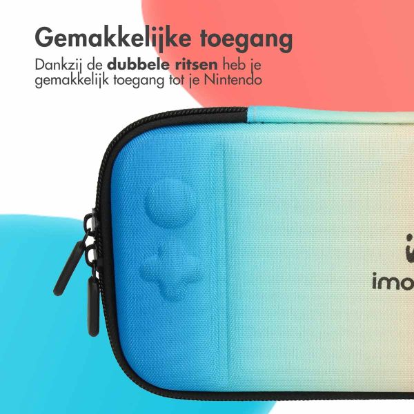 imoshion Nintendo Switch case - Hoes voor de Nintendo Switch / Switch OLED - Blauw / Rood