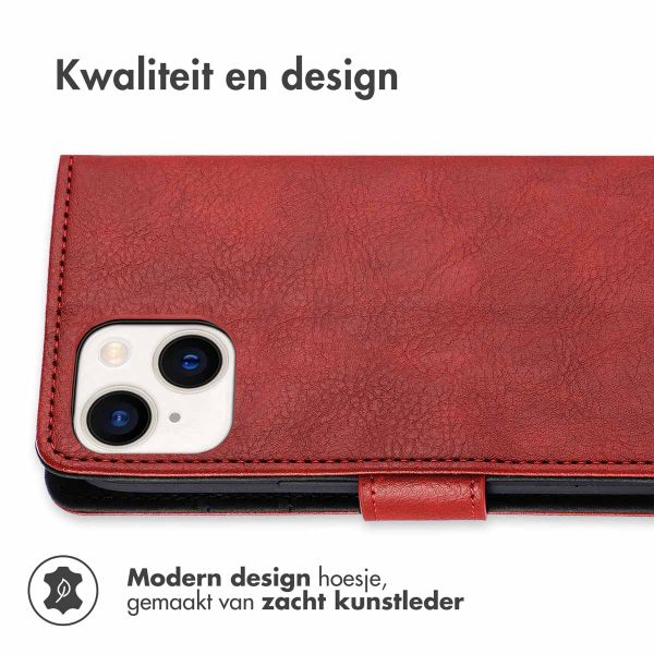 imoshion Luxe Bookcase iPhone 15 - Rood