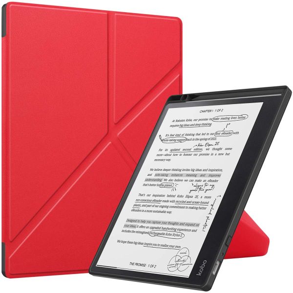 imoshion Vouwbare Bookcase Kobo Elipsa 2E - Rood