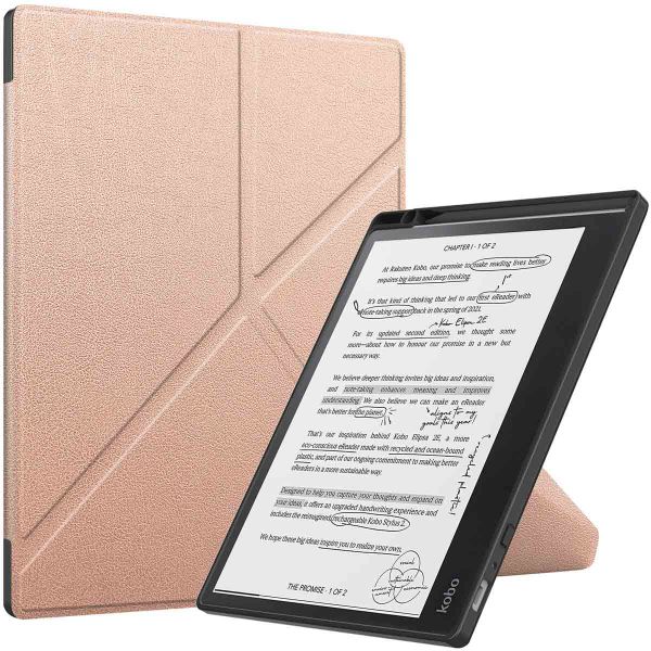 imoshion Vouwbare Bookcase Kobo Elipsa 2E - Rose Goud