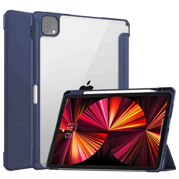 imoshion Trifold Hardcase Bookcase iPad Pro 11 (2018/2020/2021/2022) - Donkerblauw