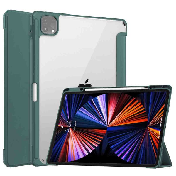 imoshion Trifold Hardcase Bookcase iPad Pro 12.9 (2018/2020/2021/2022) - Groen