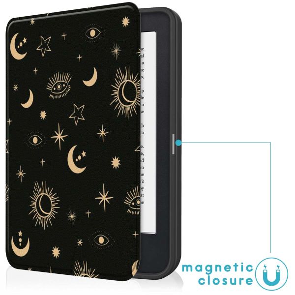 imoshion Design Slim Soft Case Sleepcover Kobo Clara 2E / Tolino Shine 4 - Stars Sky