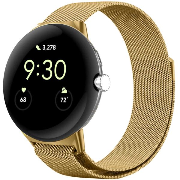 imoshion Milanees magnetisch bandje Google Pixel Watch / Watch 2 / Watch 3 (41 mm) - Goud