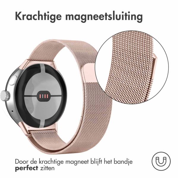 imoshion Milanees magnetisch bandje Google Pixel Watch / Watch 2 / Watch 3 (41 mm) - Rosé Goud