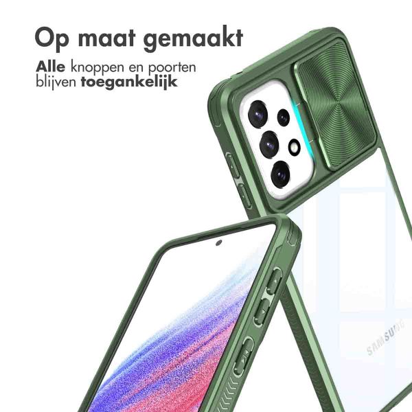 imoshion Camslider Backcover Samsung Galaxy A53 - Donkergroen