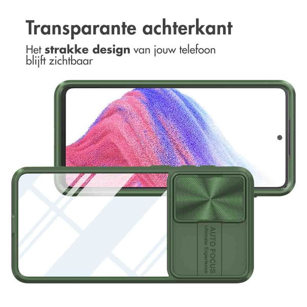 imoshion Camslider Backcover Samsung Galaxy A53 - Donkergroen