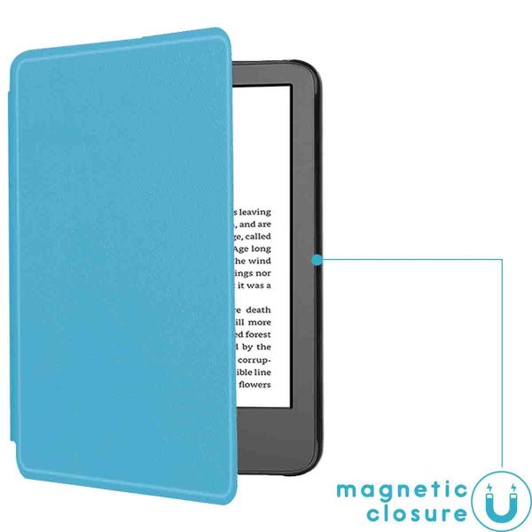 imoshion Slim Hard Case Sleepcover Amazon Kindle (2022) 11th gen - Lichtblauw