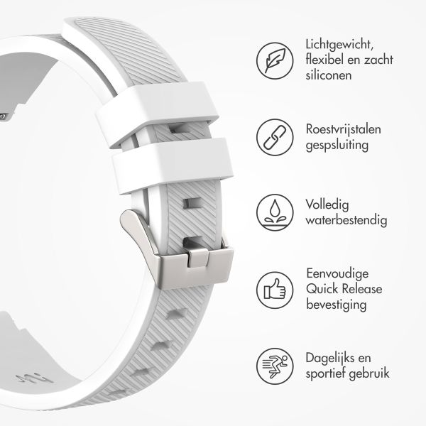 imoshion Flexibel Siliconen bandje - Universeel 20 mm aansluiting - Wit