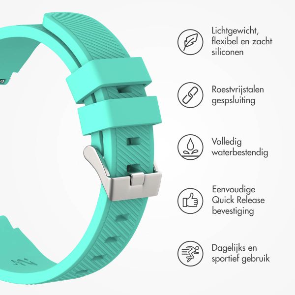 imoshion Flexibel Siliconen bandje - Universeel 20 mm aansluiting - Mintgroen