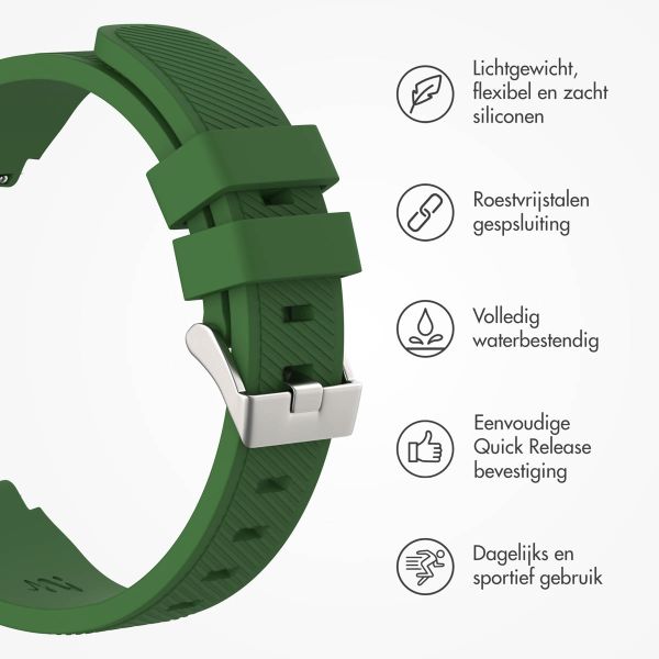 imoshion Flexibel Siliconen bandje - Universeel 22 mm aansluiting - Donkergroen