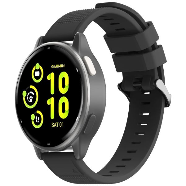 imoshion QuickFit® Siliconen bandje - 22 mm Garmin Watch aansluiting - Zwart