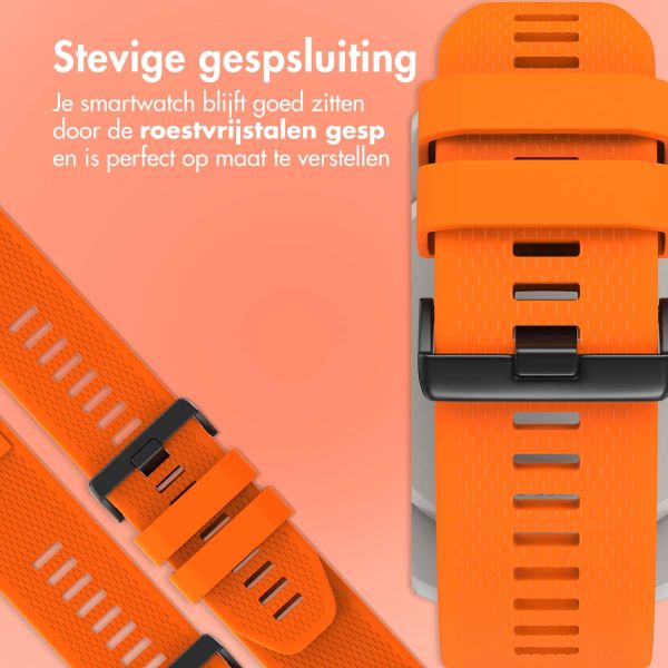 imoshion QuickFit® Siliconen bandje - 26 mm Garmin Watch aansluiting - Oranje