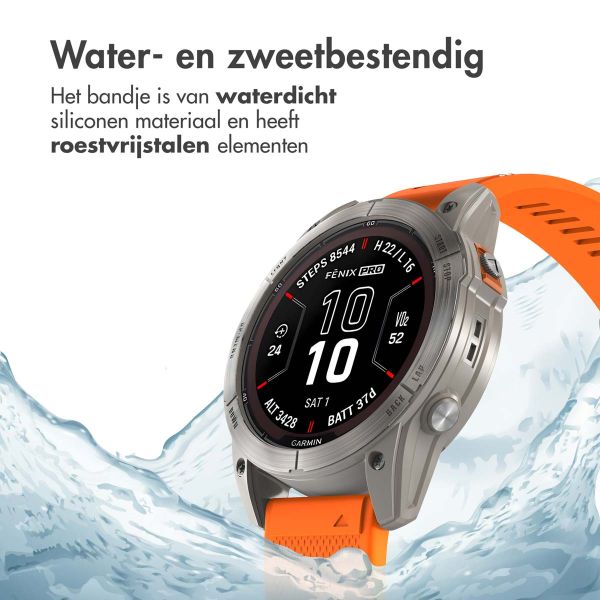 imoshion QuickFit® Siliconen bandje - 26 mm Garmin Watch aansluiting - Oranje