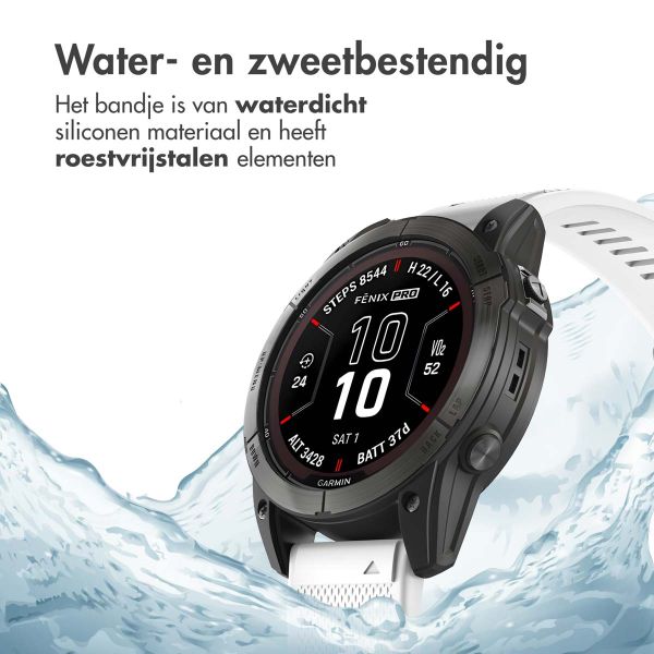 imoshion QuickFit® Siliconen bandje - 26 mm Garmin Watch aansluiting - Wit