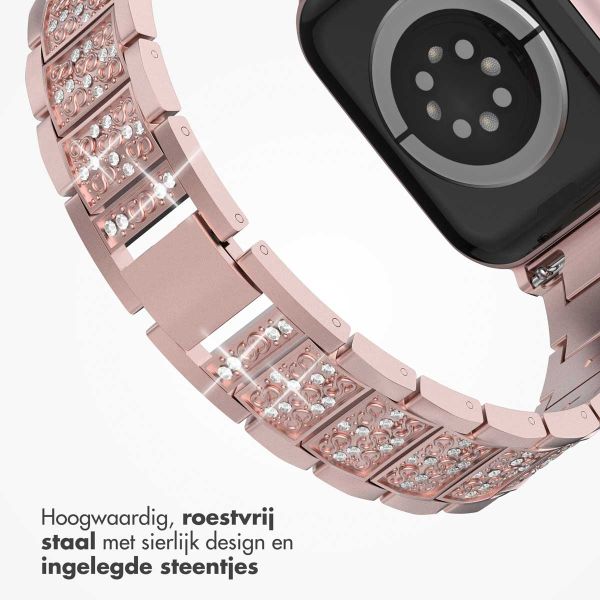 Selencia Sparkle schakelband voor de Apple Watch Series 1-9 / SE - 38/40/41 mm / Series 10 - 42 mm - Roze