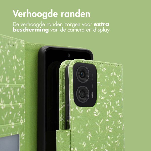 imoshion Design Bookcase Motorola Moto G24 Power - Green Flowers